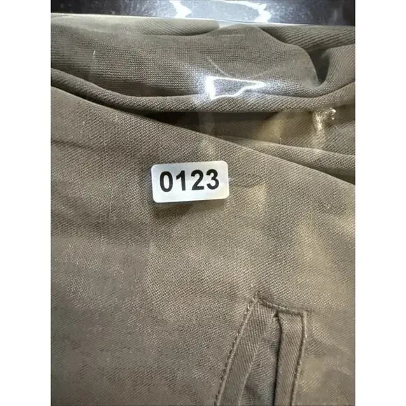 Tasso Elba Lightweight 40% Linen 60%Silk Blend Brown Pants Actual 33x26 - Picture 7 of 7